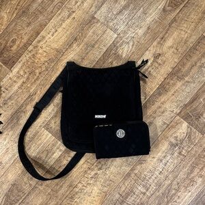 Vera Bradley Black Quilted Women's Bag Set